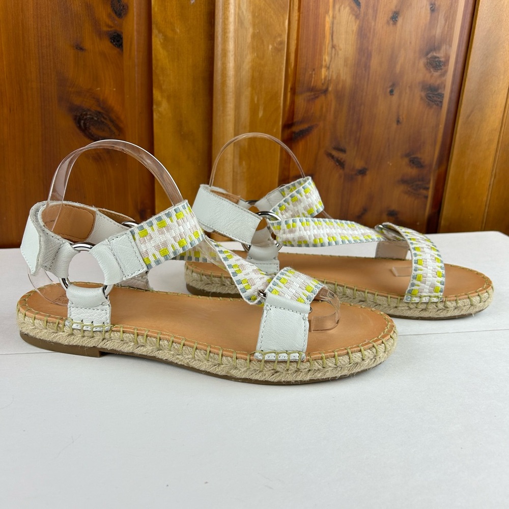Frye and Co. Kole Asymmetrical Strappy Boho Hippie Flat Espadrille Sandals